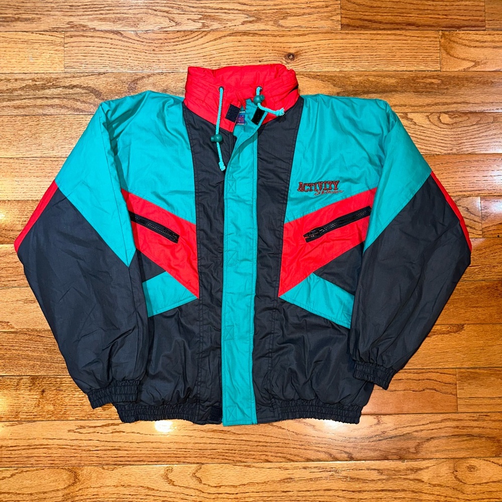Vintage 80s Colorblock Winter Jacket